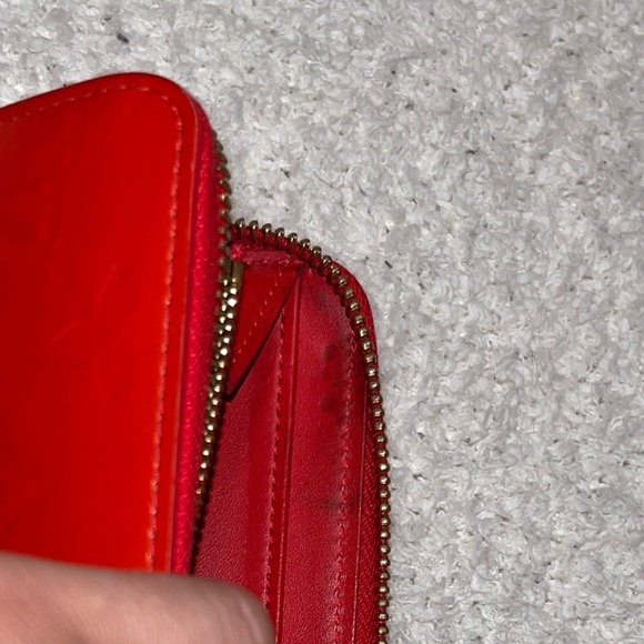 Louis Vuitton RedOrange Vernis Wallet - Picture 14 of 14